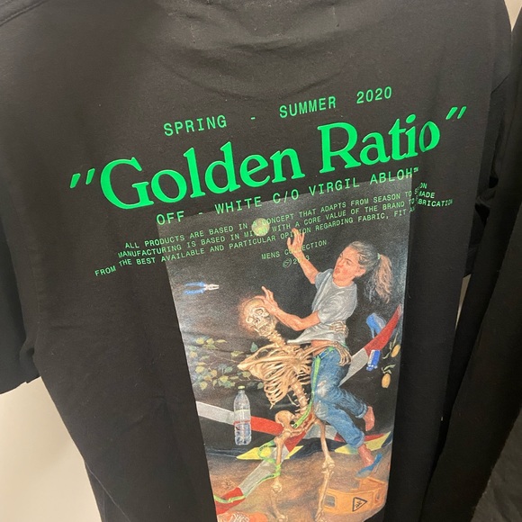OFF-WHITE Brand New “Golden Ratio” T-Shirt! - Picture 2 of 4